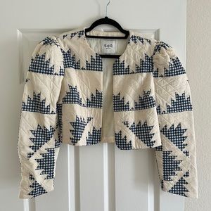 Sea Cropped Quilted jacket